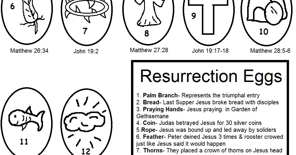 Resurrection Eggs Coloring Pages Coloring Pages